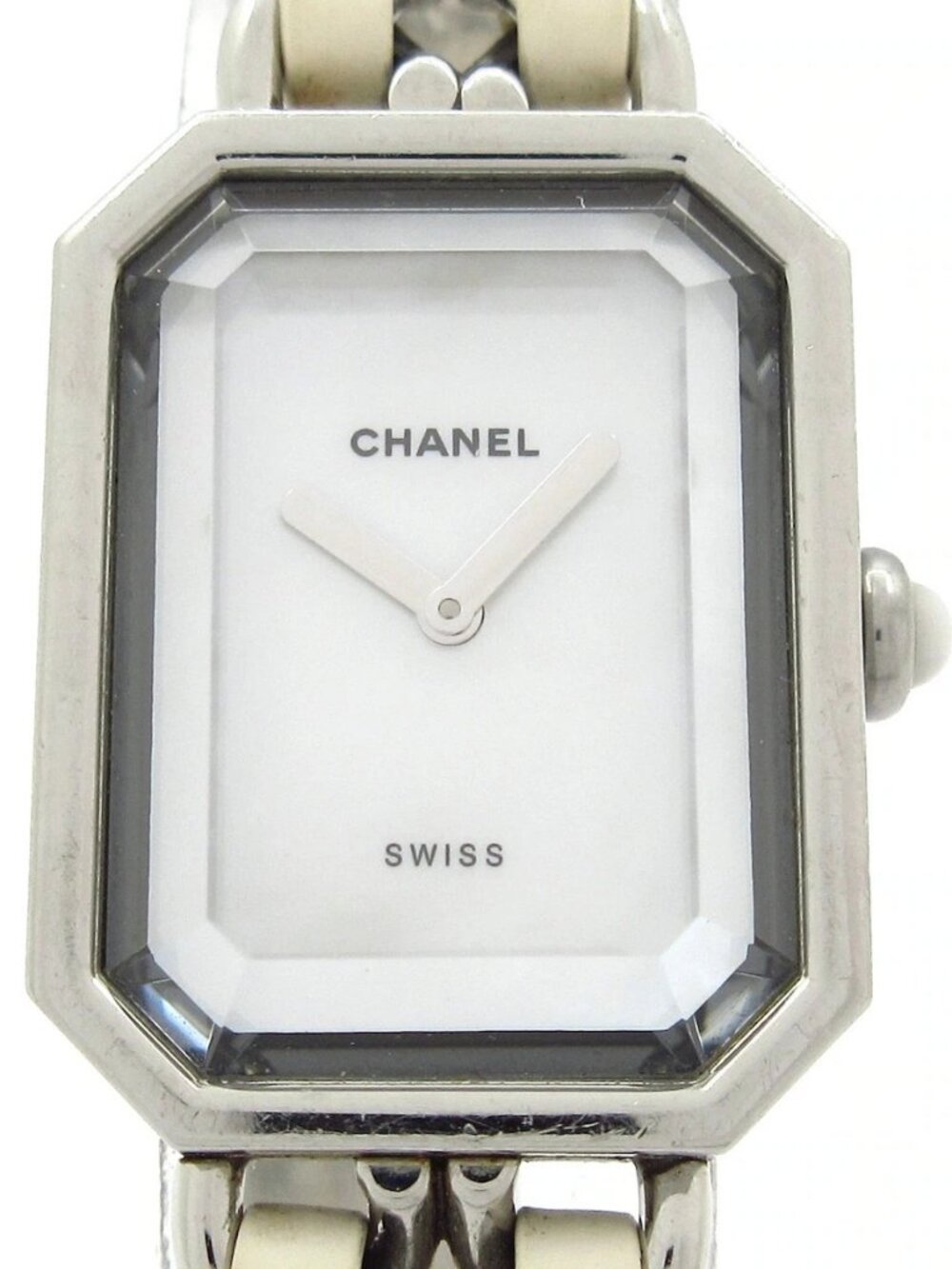 CHANEL Premiere H1639 Silver White Women's Wrist Watch